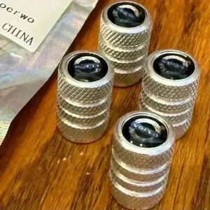 VOLVO, 4PCS Tire Caps, Aluminum Alloy Valve Stem Cap, Decorative Accessory